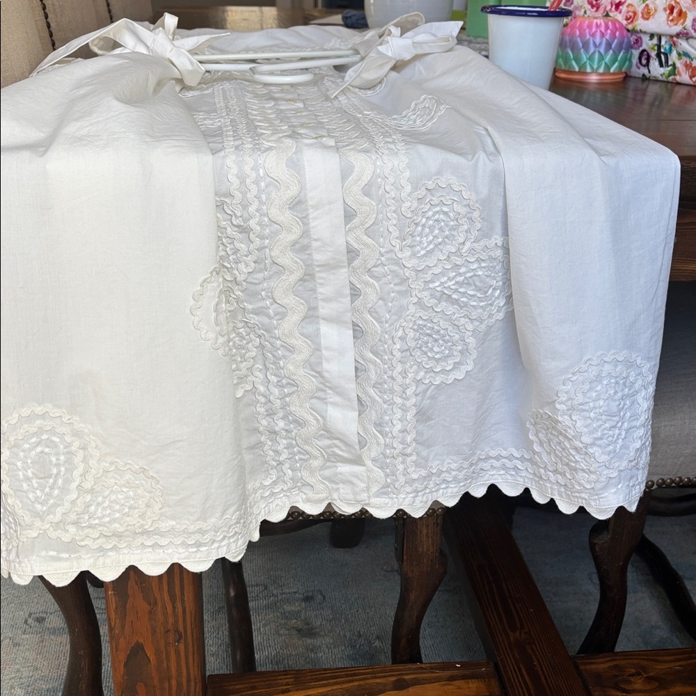 Juliet Dunn White Scalloped cover up dress - Picture 8 of 10